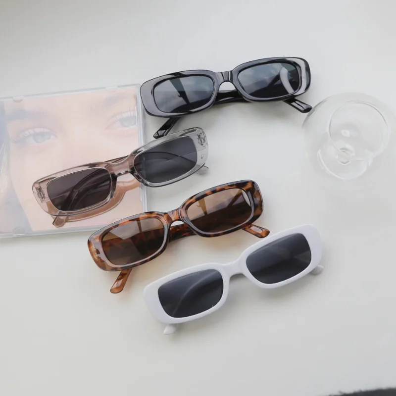 Vintage Outdoor Fashion - Vintage Small Square Sunglasses Woman Luxury
