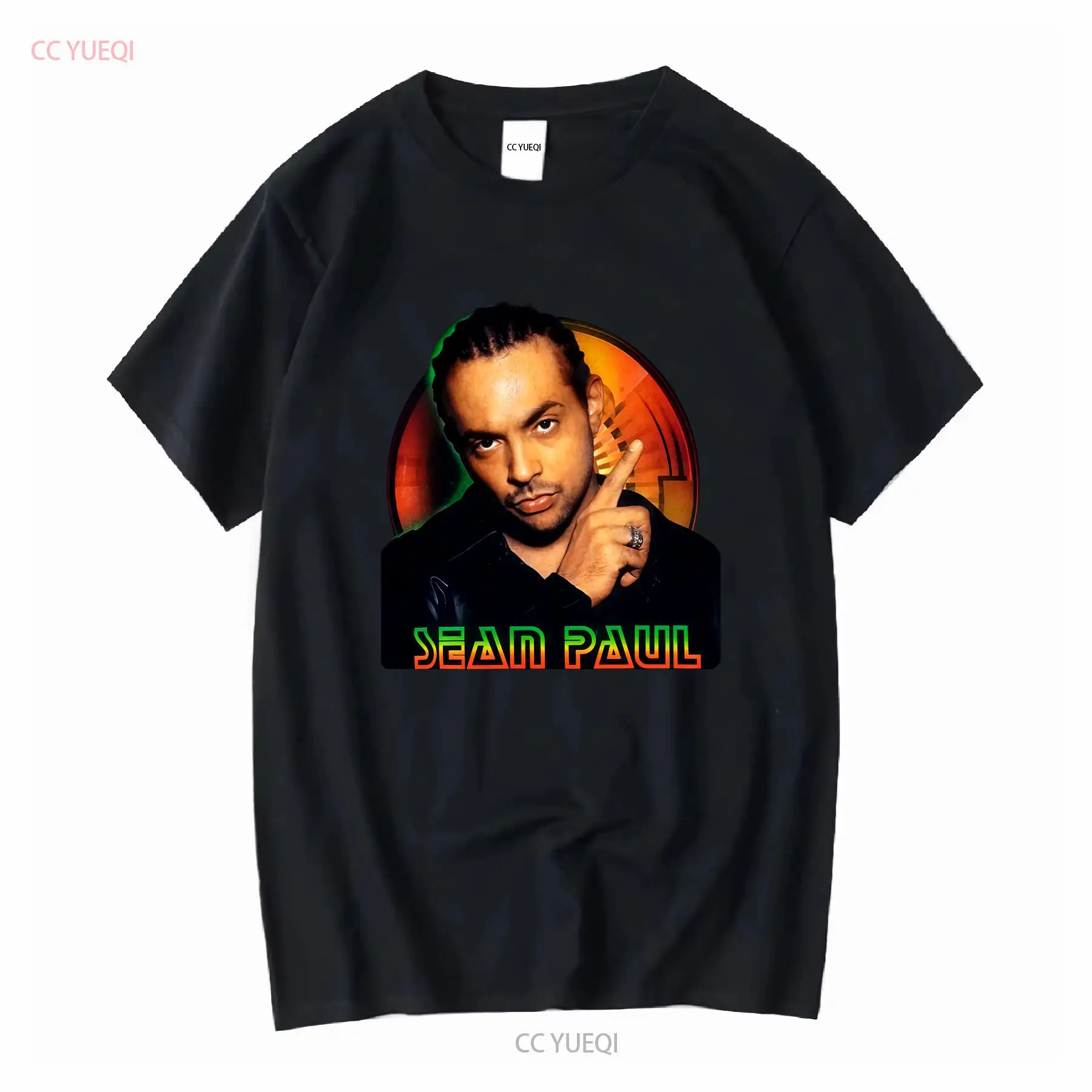 Vintage Fashion Jersey - RAPPER Sean Paul black T shirt