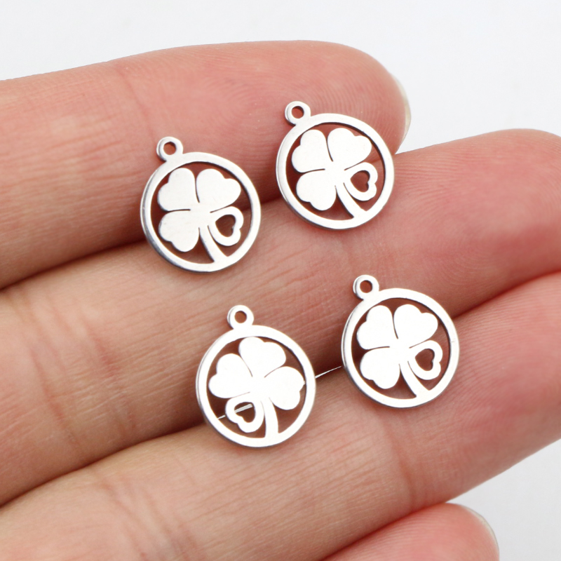 Vintage Fashion Stores - 30pcs 12x10mm Charms 316 Stainless Steel