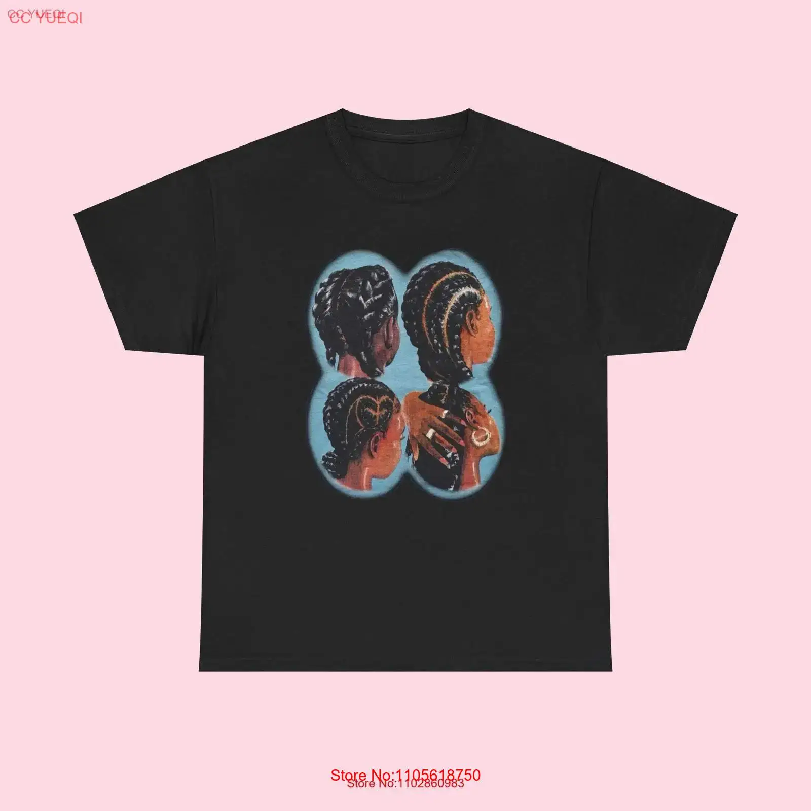 Vintage Fashion Pinterest - Black Hair Cornrows T shirt Juneteenth