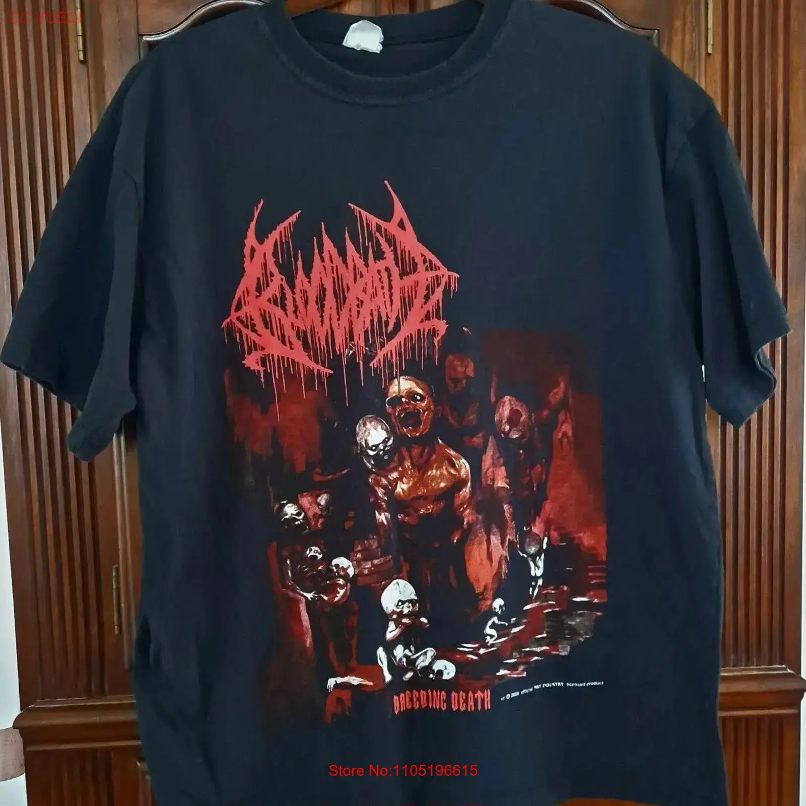Vintage Fashion Jersey - BLOODBATH Breeding Death T Shirt Black