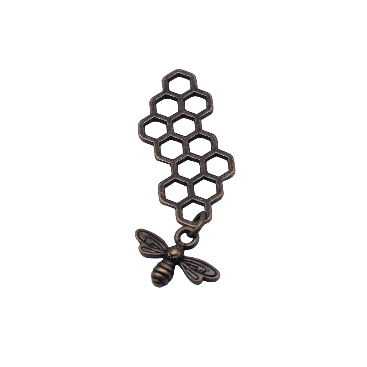 Vintage Fashion Stores - Queen Bee Charm Insect Pendant For