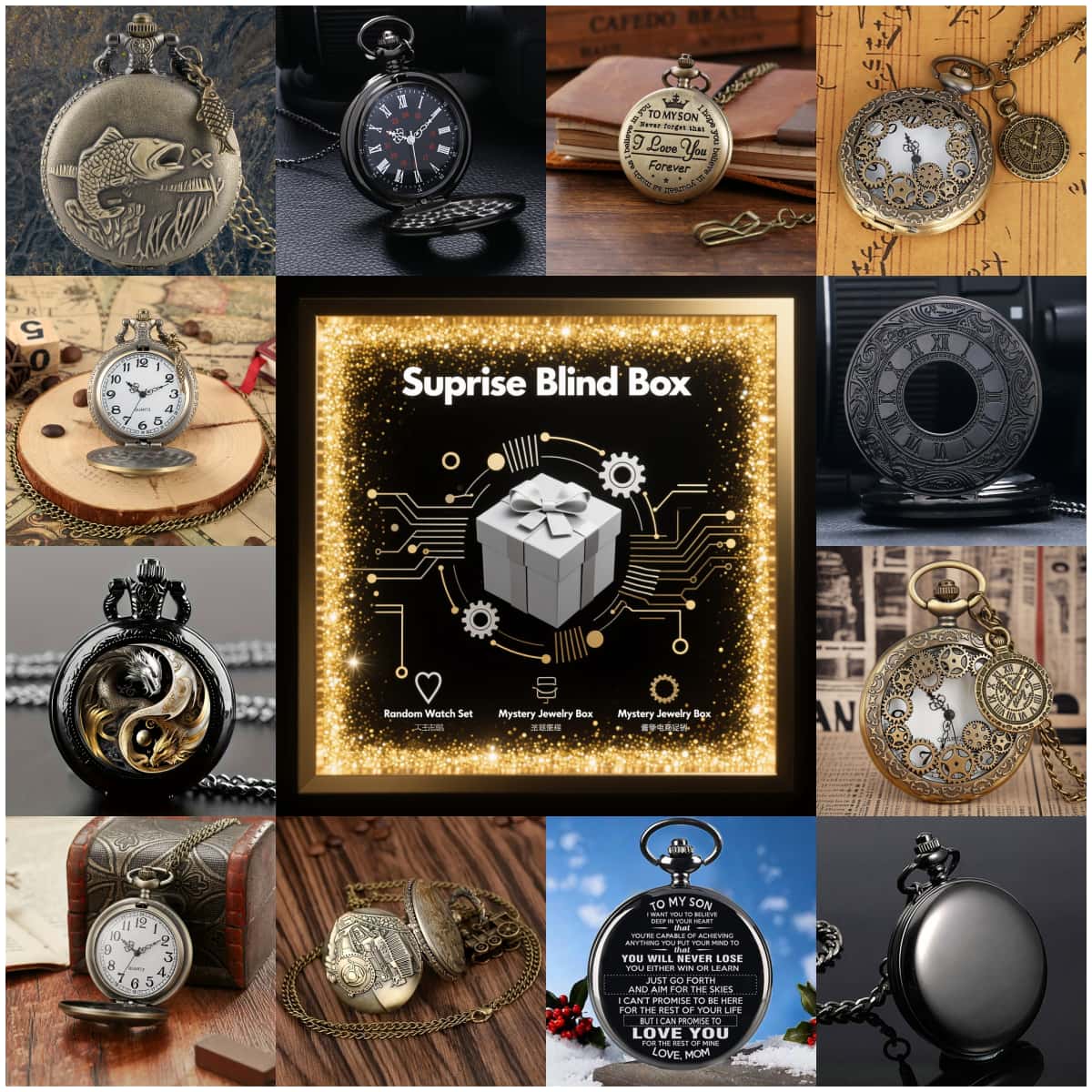 1PC Surprise Mystery Watch Bli - огляд і ціна Vintage Fashion Watches