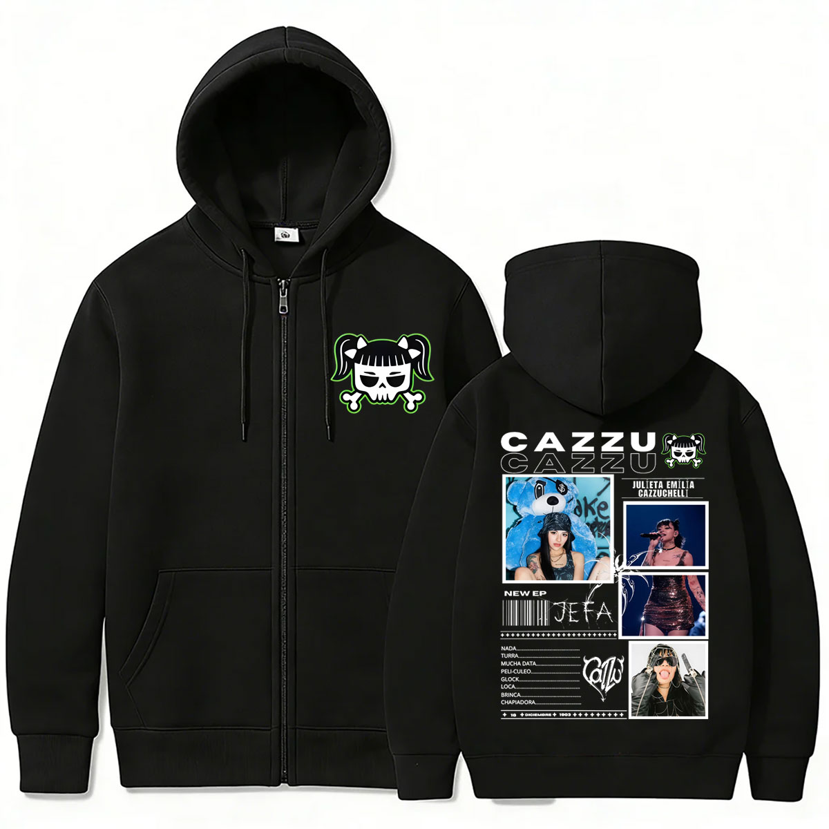 Hot Sale Latin Trap Cazzu Zipp - огляд і ціна Vintage Fashion Pop Up