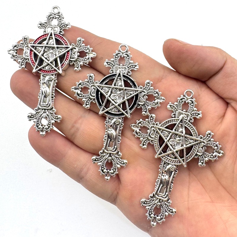 2pcs 30x15mm Gothic Big Cross  - огляд і ціна Vintage Fashion Stores