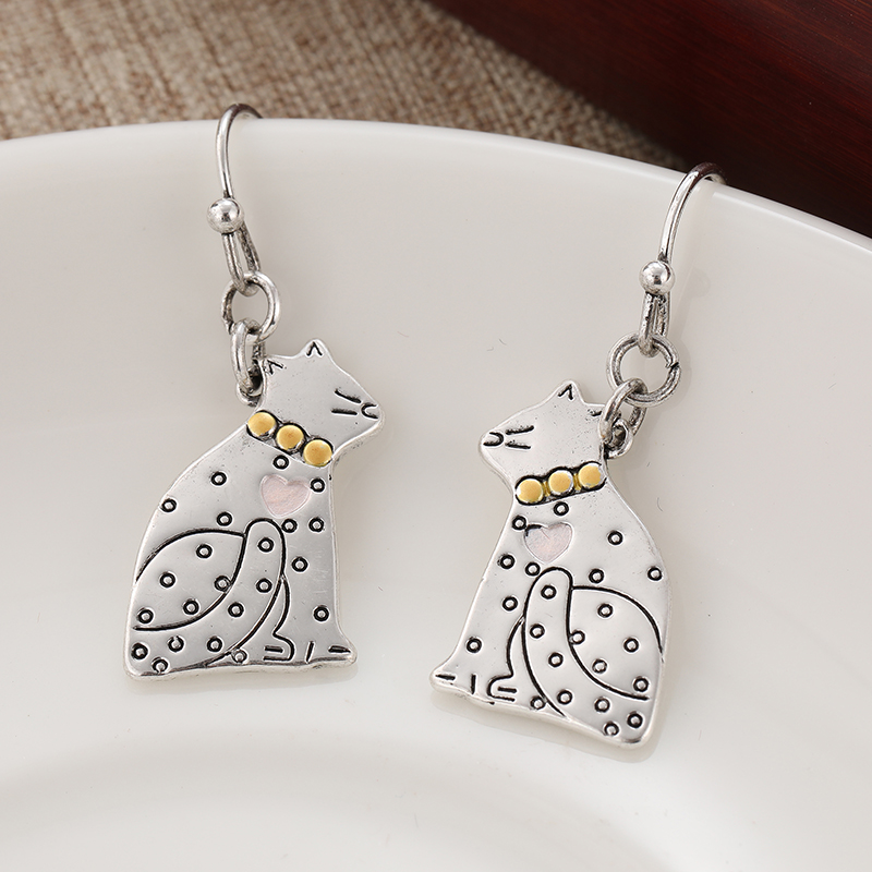 Cute Cat Kiss Pendant Earrings - огляд і ціна Vintage Fashion Ideas