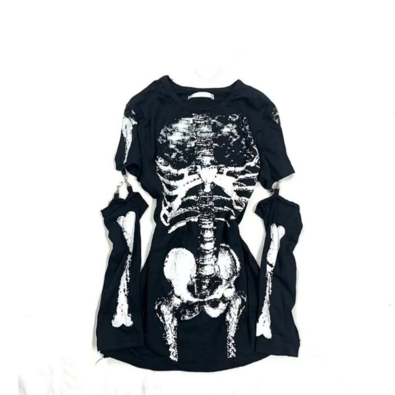 Japanese Gothic Skeleton Graph - огляд і ціна Vintage Fashion Subculture