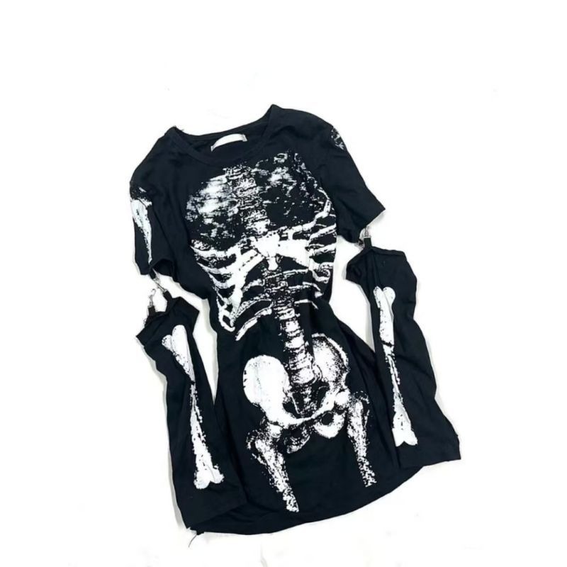 Japanese Gothic Skeleton Graph - огляд і ціна Vintage Fashion Subculture
