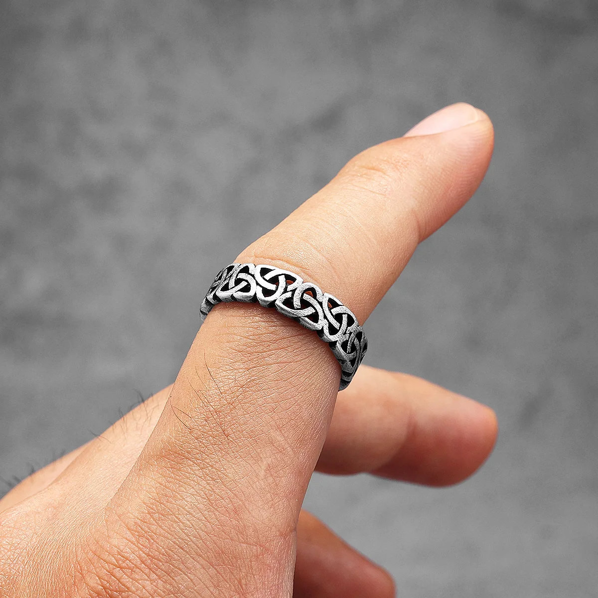 Hollow Celtic Knot Men Rings S - огляд і ціна Vintage Fashion Newtown