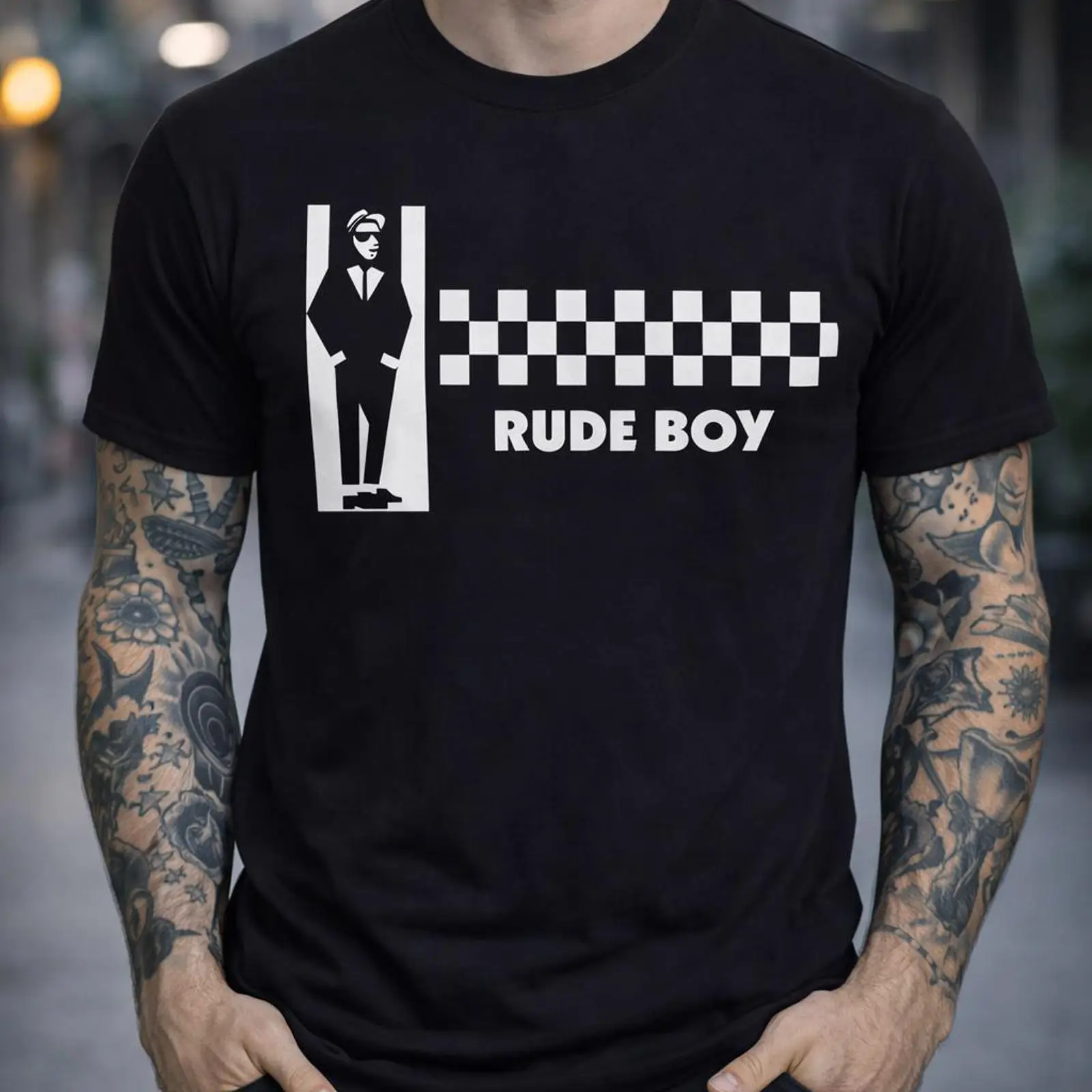 Rude Boy 2Tone Ska T Shirt Cla - огляд і ціна Vintage Fashion Revival