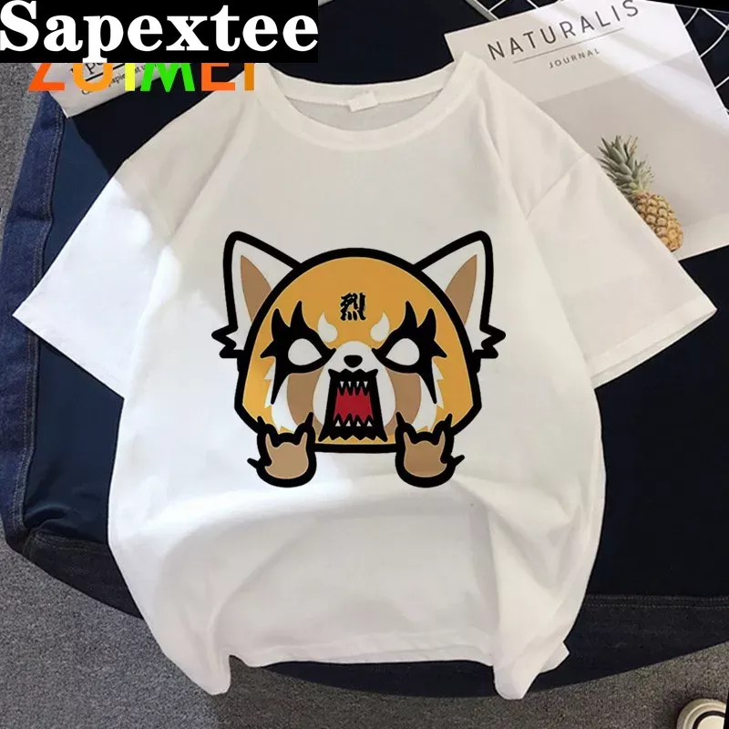 Women Anime Japanese Aggretsuk - огляд і ціна Tie Dye Shirt Vintage