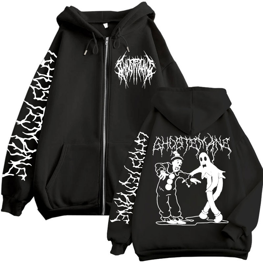 Ghostemane Print Zipper Hoodie - огляд і ціна Vintage Fashion Pop Up