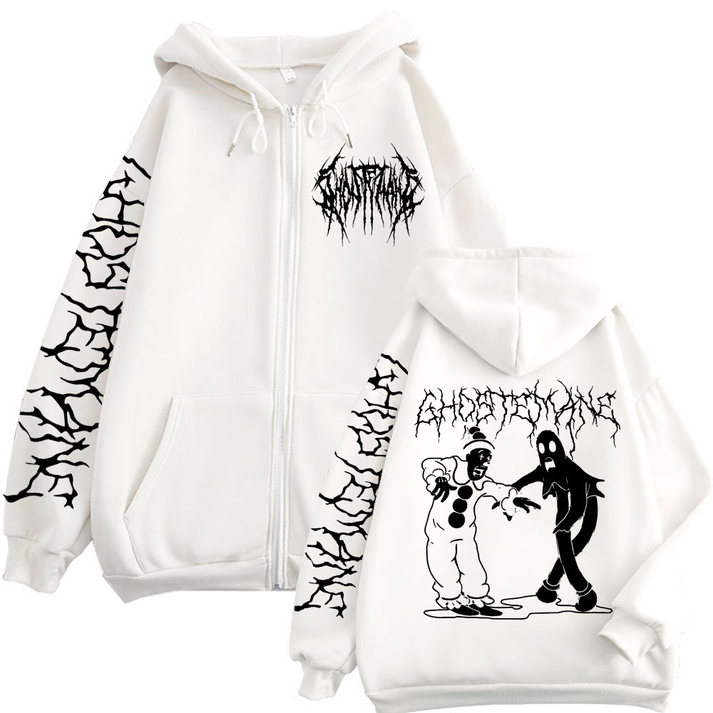Ghostemane Print Zipper Hoodie - огляд і ціна Vintage Fashion Pop Up