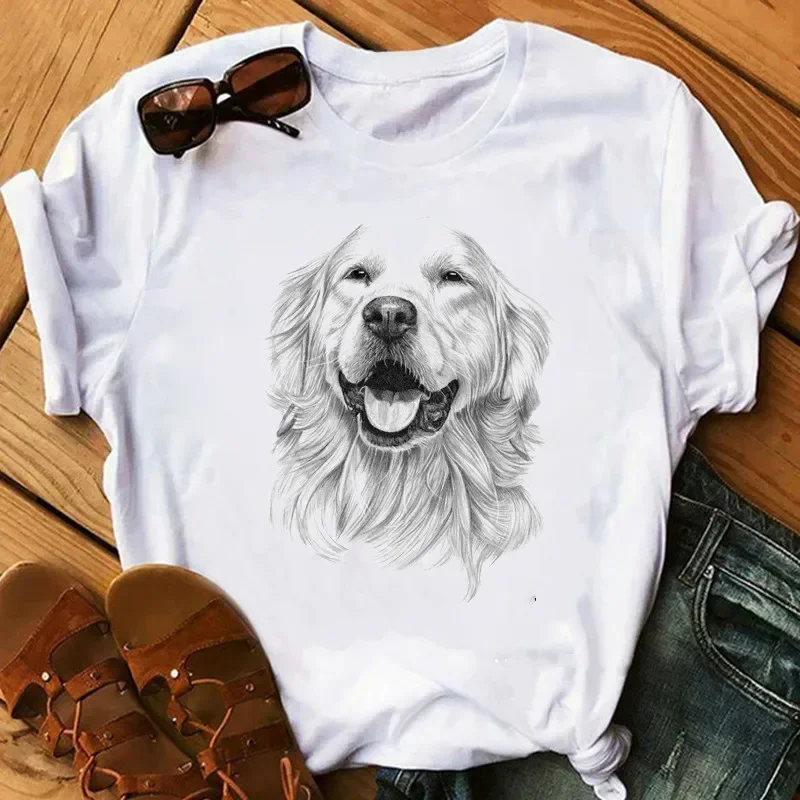Papillon Dog Golden Retriever  - огляд і ціна Tie Dye Shirt Vintage